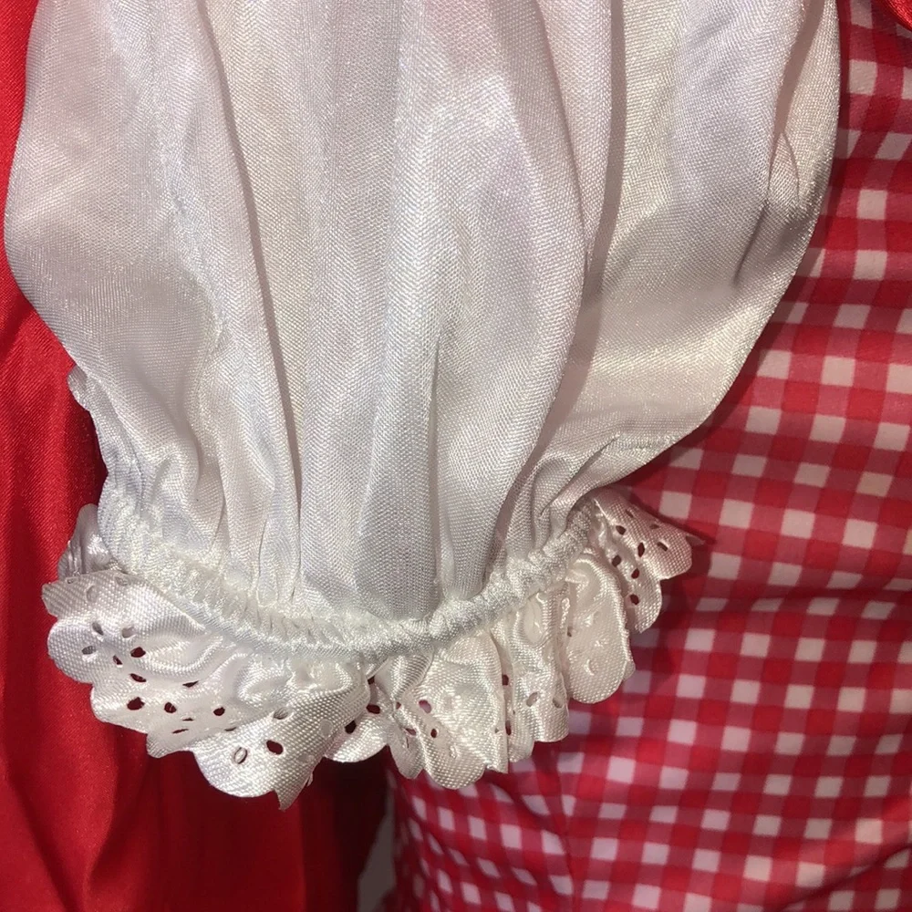 Costume RED RIDING HOOD Sexy Dress With Cape Adult Size Medium 6-8 - Picture 5 of 16